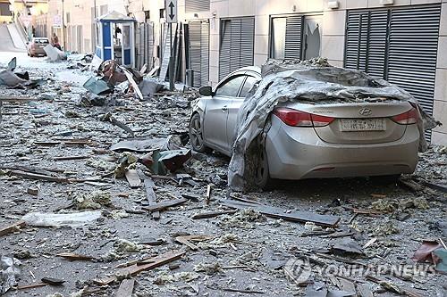 우크라군 폭격 피해 본 도네츠크인민공화국 시가지