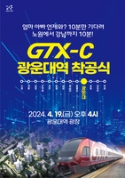 노원구, 19일 광운대역서 GTX-C 노선 착공행사