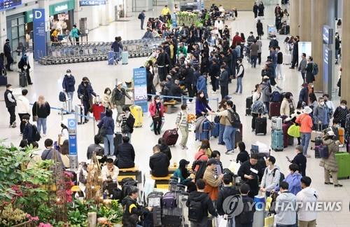 인천국제공항 입국장 모습