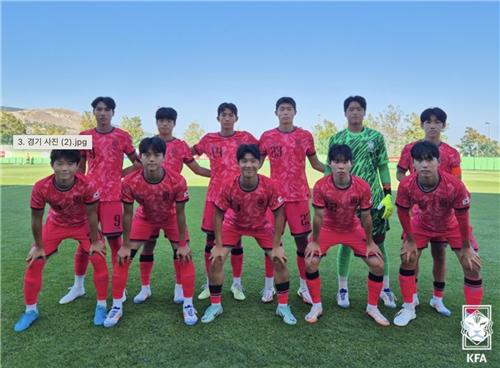 헝가리 친선대회 참가한 백기태호 U-16 축구대표팀