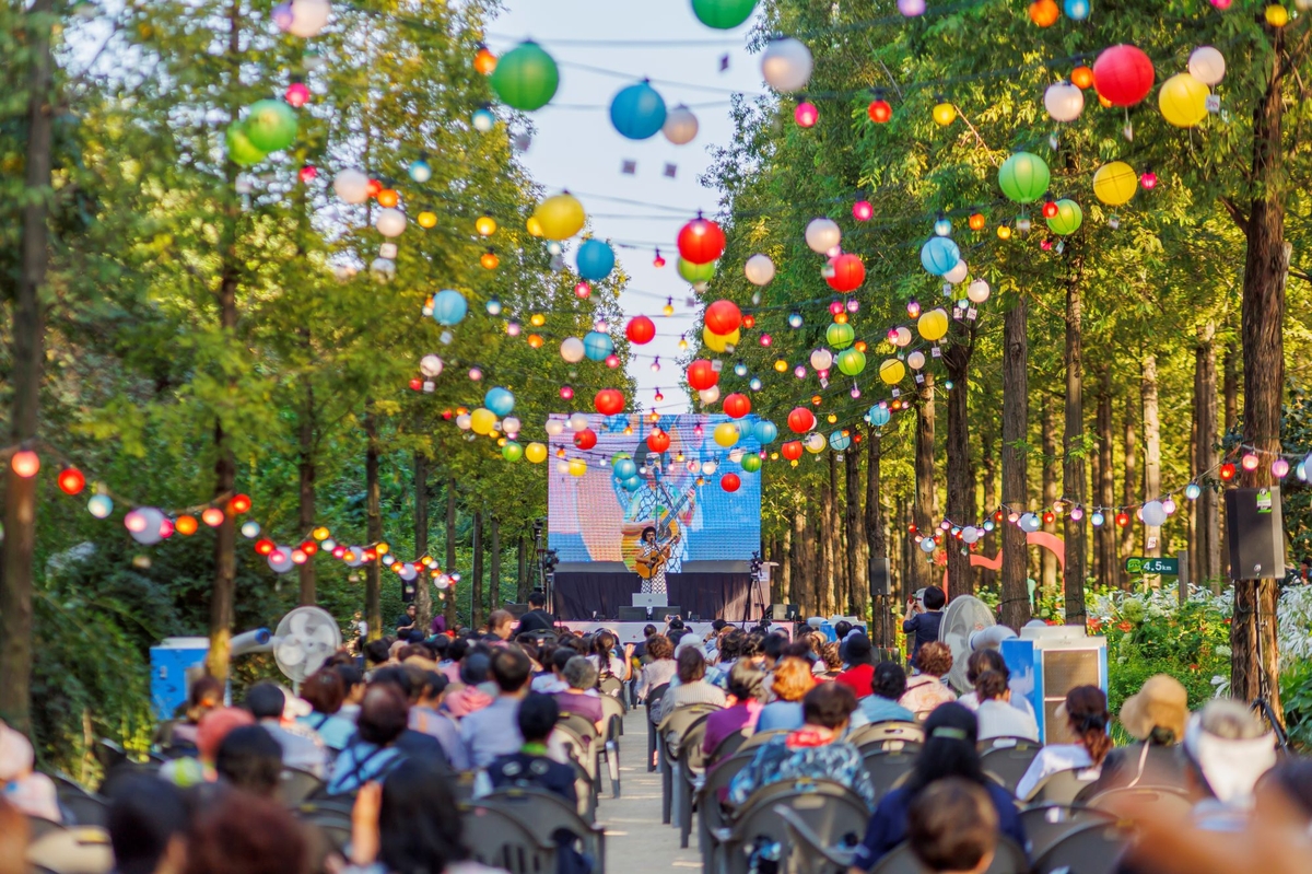 지난해 열린 제1회 상사화 축제 현장