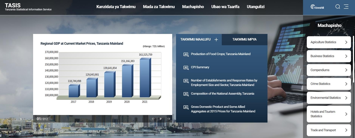 Tanzania statistical database (DB) system ‘TASIS’