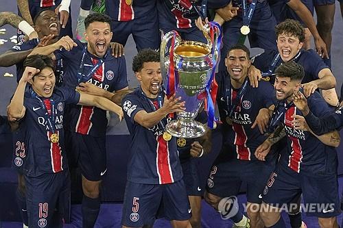 이강인 UCL·김민재 리그·손흥민 UEL…유럽파 삼총사 모두 우승
