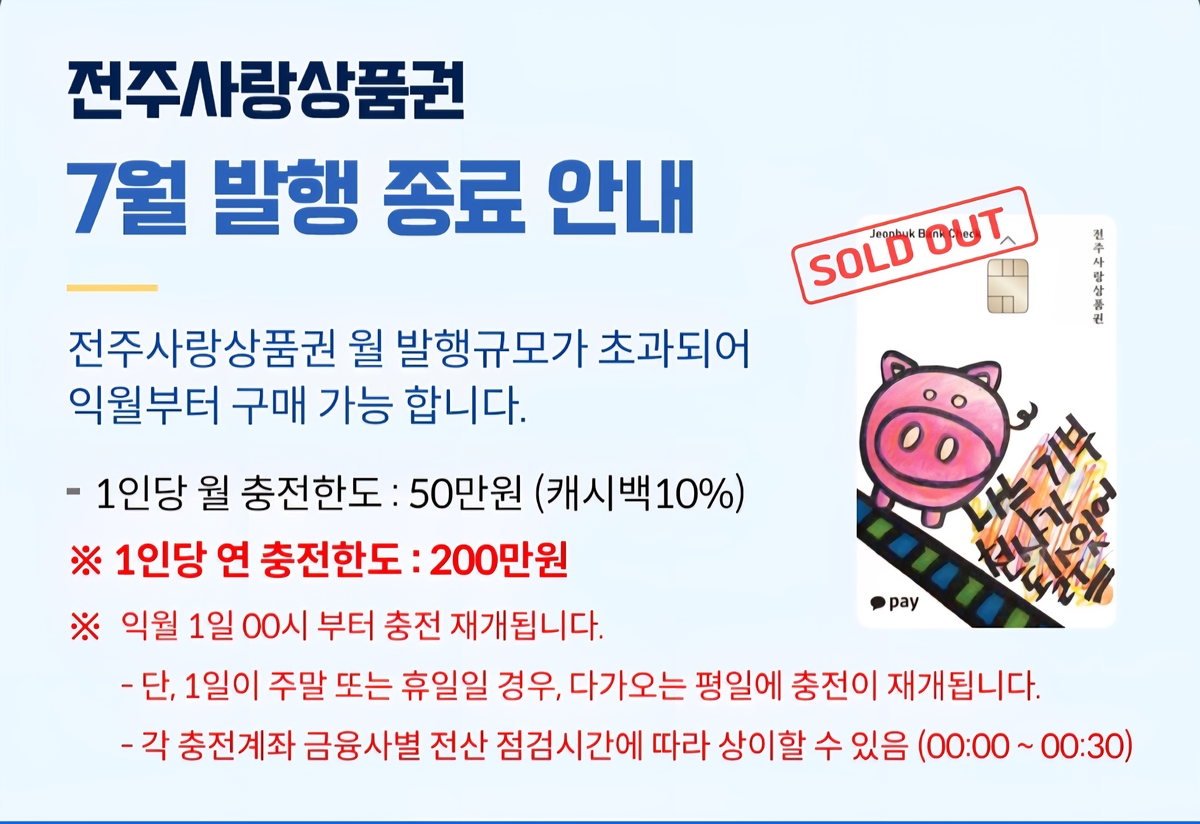 "벌써 끝인가요?"…잠 안 자야 충전하는 전주사랑상품권