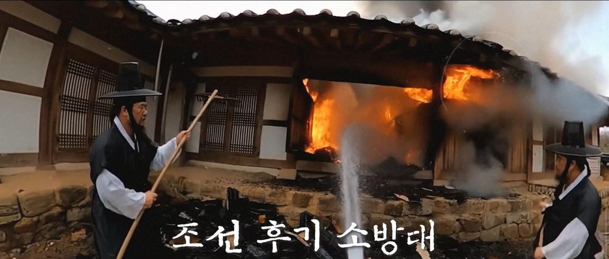 '조선시대 소방 활동 되살아났다' 전북소방, AI 활용…