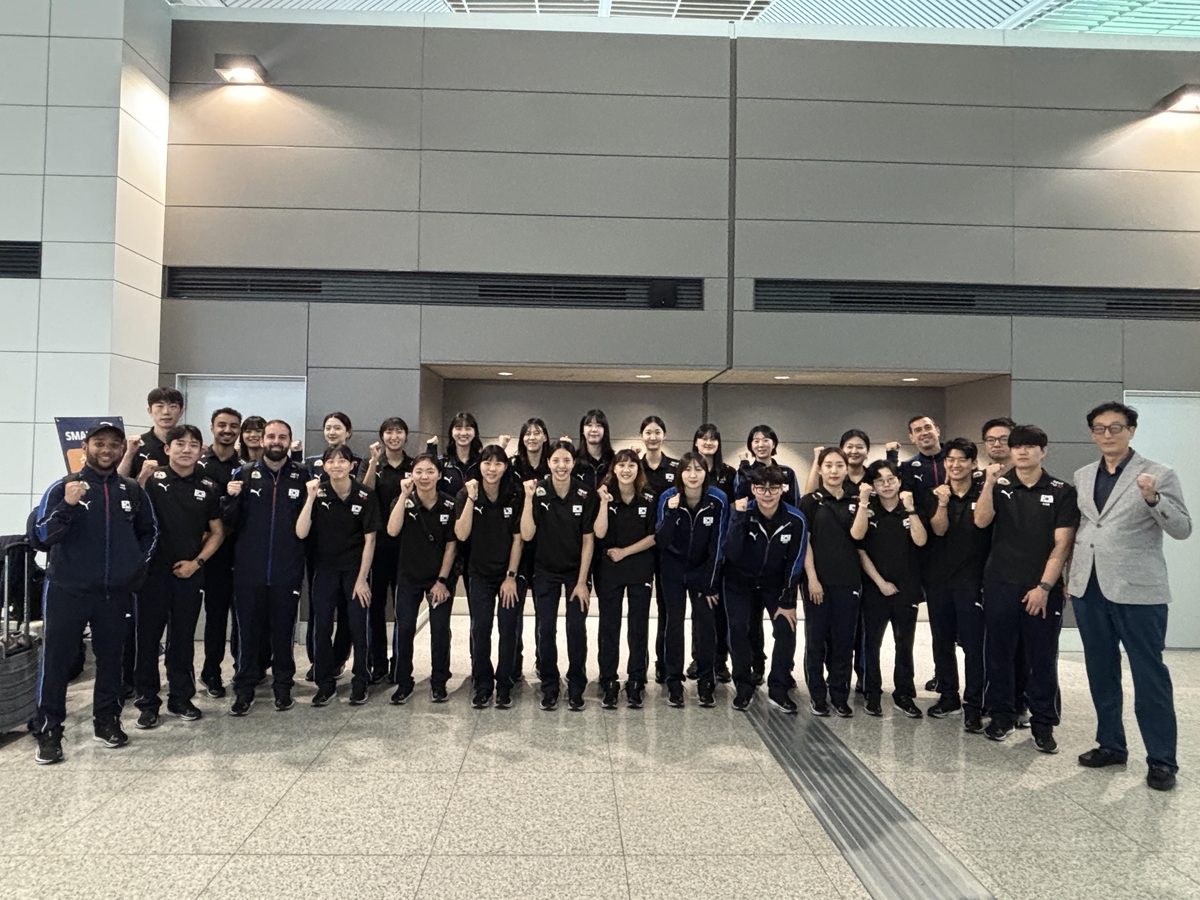 여자배구대표팀, VNL 열리는 일본으로 출국…9일부터 3주차 경기