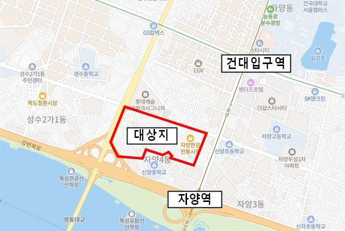 자양4동 A구역 정비계획 결정고시…한강변 2천999세대…