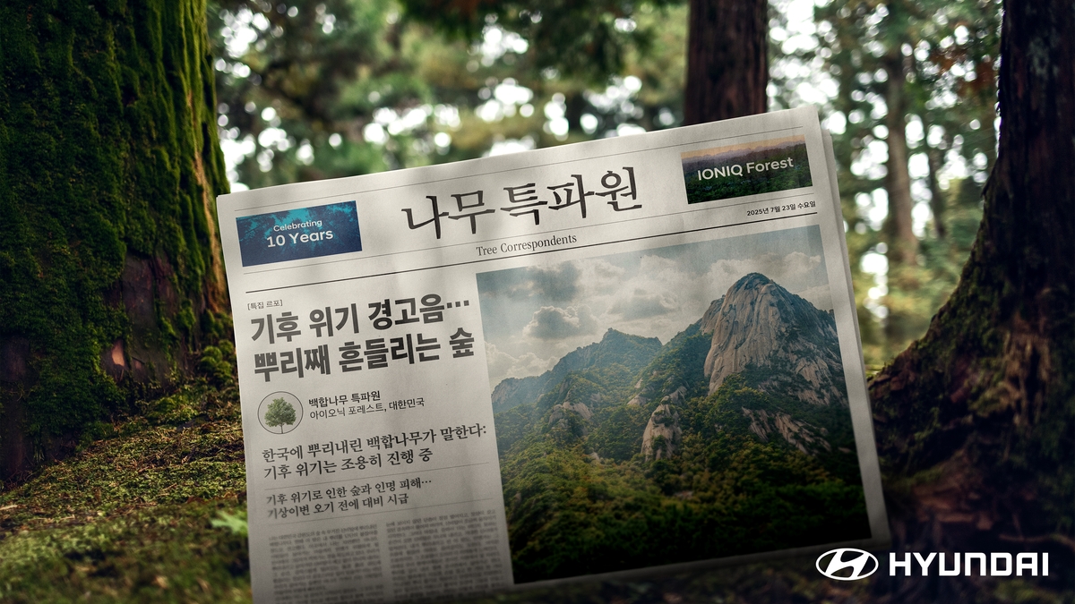 나무가 AI로 친환경 기사 쓴다…현대차, '나무 특파원…