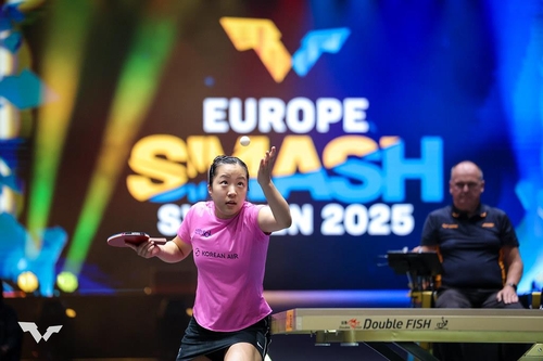 WTT 유럽 스매시 여자단식에 출전한 신유빈
