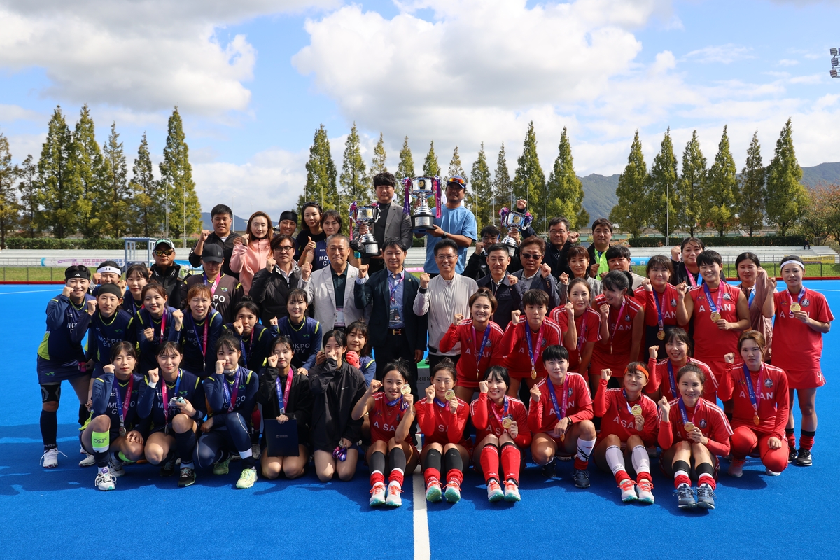 [전국체전] 아산시청, 여자 하키 일반부서 7년 만에 금메달