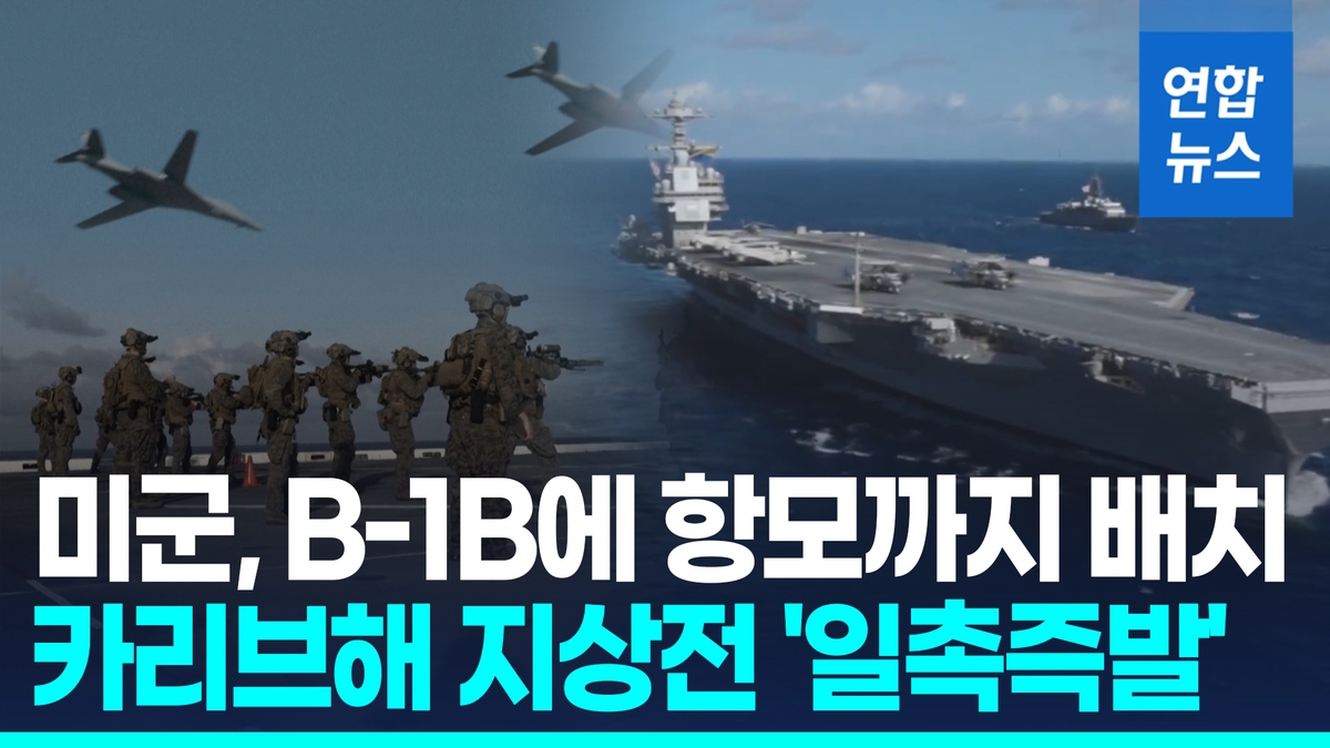 카리브해 인근 미 항모 작전