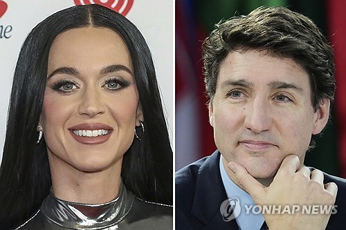케이티 페리·트뤼도 전 캐나다 총리, 연인관계 공개 확인