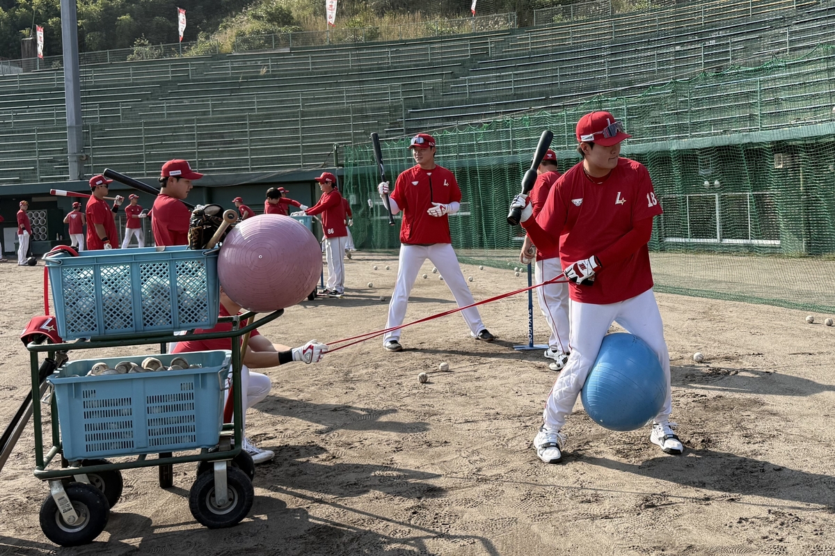 타격 훈련하는 SSG 고명준