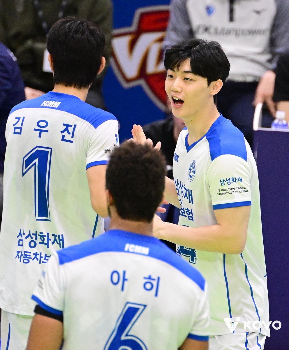 신인 2순위 삼성화재 '해외파' 이우진, 아쉬웠던 V리그 데뷔전