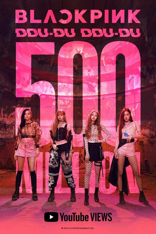 El vídeo musical 'Ddu-Du Ddu-Du' de BLACKPINK supera los 500 millones de visualizaciones en YouTube