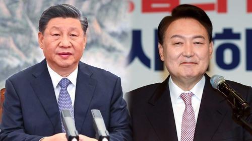 (3ª AMPLIACIÓN) Yoon solicita a Xi su estrecha cooperación para la desnuclearización de Pyongyang