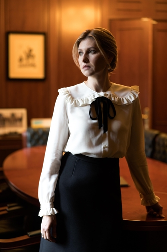 La foto sin fechar, proporcionada por la oficina presidencial de Ucrania, muestra a la primera dama ucraniana, Olena Zelenska. (Prohibida su reventa y archivo)