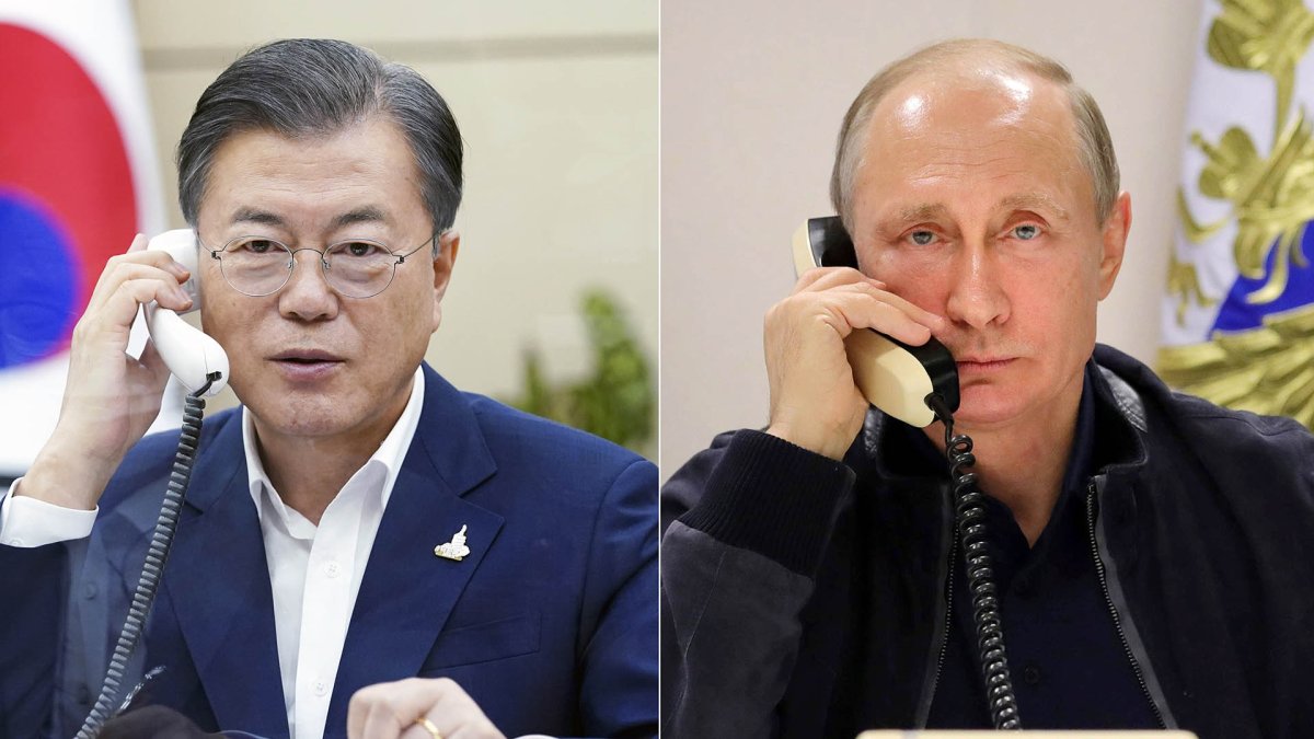 Cheong Wa Dae: Putin dice que Rusia está dispuesta a cooperar en la paz de la península coreana en diálogos telefónicos con Moon
