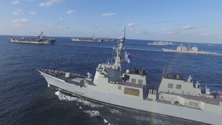 韓米が対潜水艦海洋探索訓練　米駆逐艦も参加（５月３日）