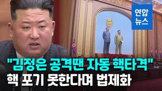 [영상] 北, 공세적 '핵무력법령' 채택…"김정은 공격땐 자동 핵타격"