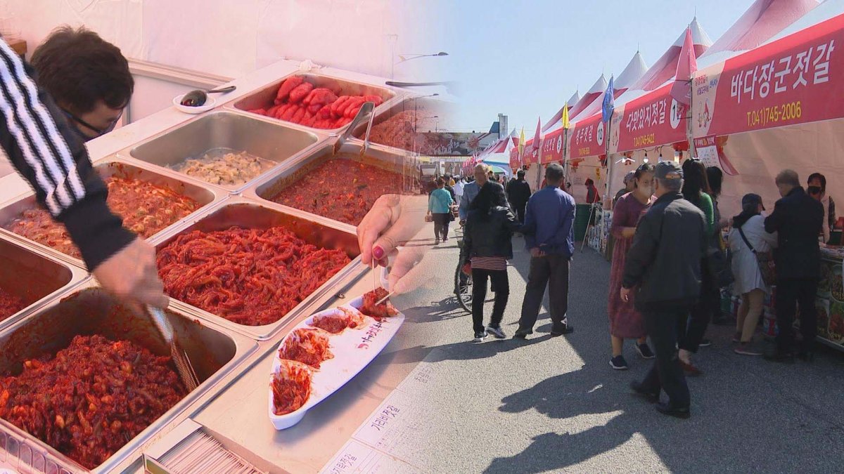 젓갈과 고구마의 만남…논산 강경젓갈축제 개막 | 연합뉴스