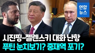 [영상] "시진핑-젤렌스키 대화 추진 난항…중국 입장 정리 안 돼"