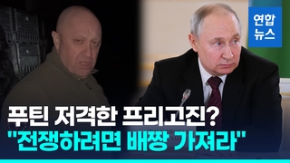[영상] 프리고진 "전쟁 시작하려면 배짱 가져야"…푸틴 겨냥?