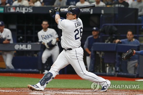 First postseason ends in ALDS for Rays' Choi Ji-man