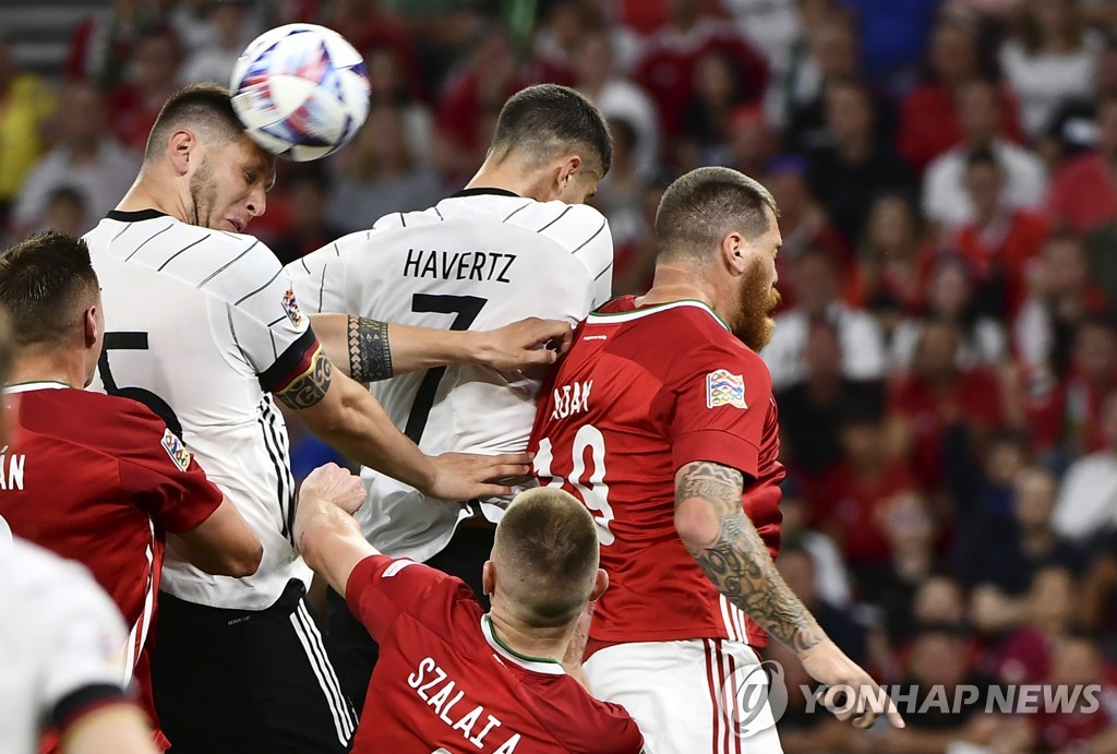 헝가리-독일 경기 모습