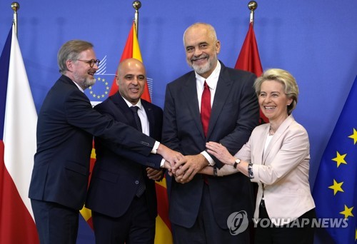 EU, 알바니아·북마케도니아 가입 협상 개시