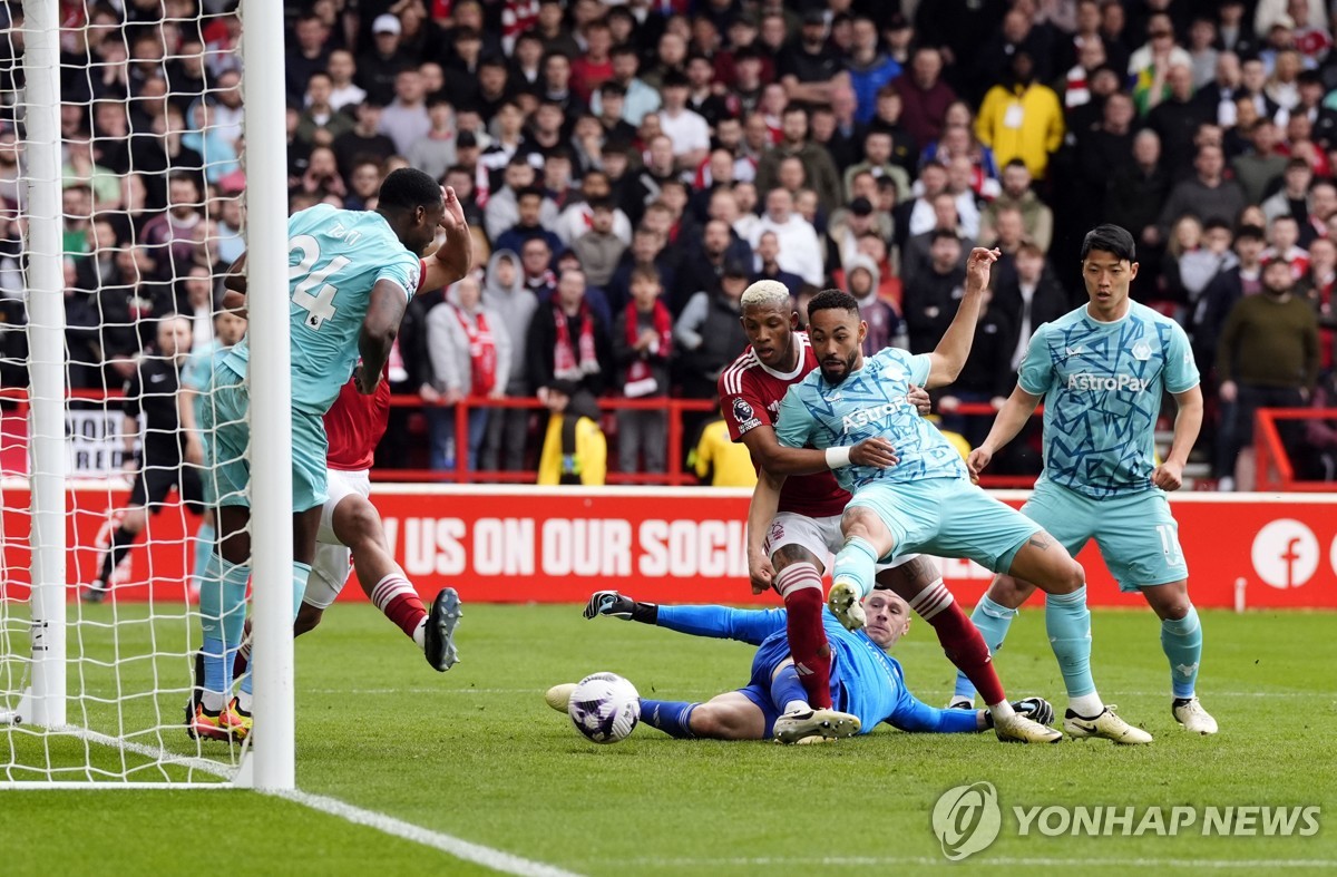 쿠냐의 2-2 동점골 장면