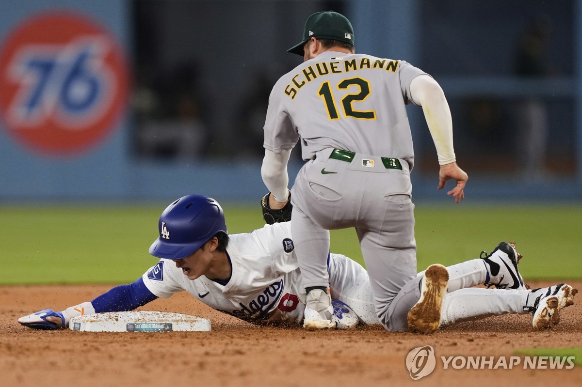 Dodgers' Kim Hye-seong enjoys career night in blowout | Yonhap News Agency