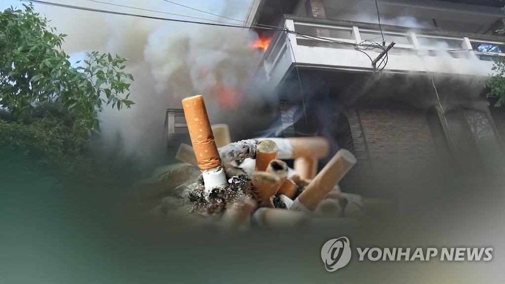 서울 화재 1월이 최다…절반이 담배꽁초 등 부주의 탓 (CG)