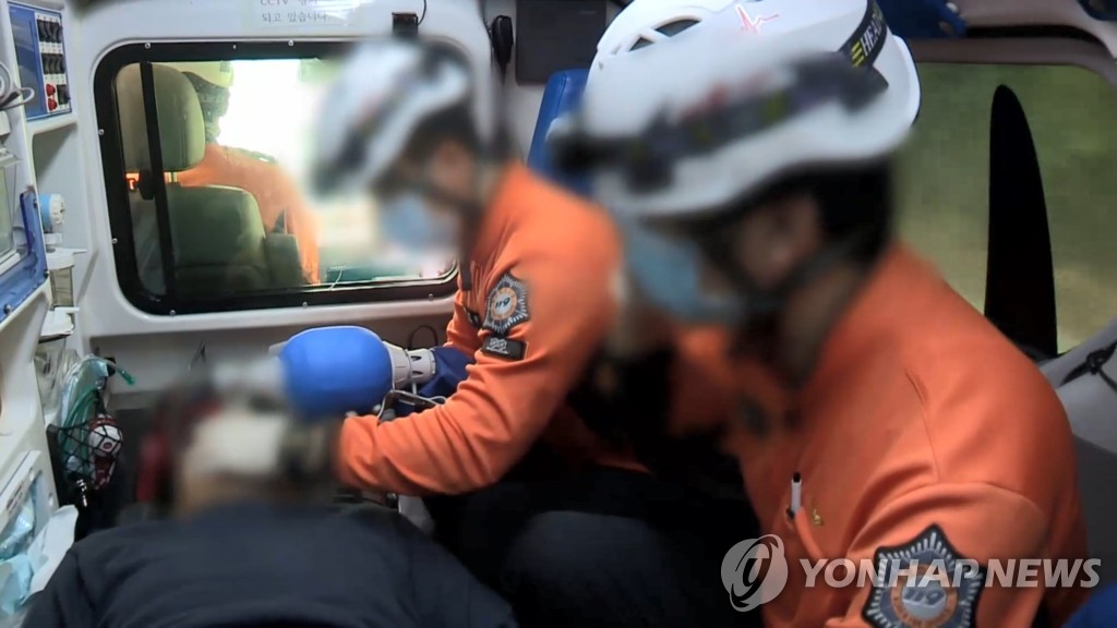구급차 내부