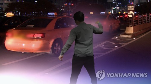 "시끄럽다"며 술 취해 택시기사·경찰 폭행한 50대 체포