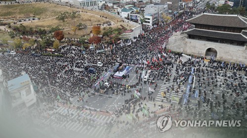 민주노총 31일 서울 도심서 퇴근시간대 대규모 집회