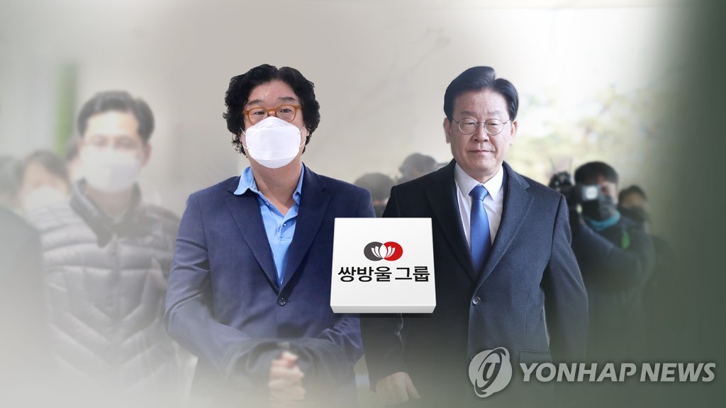 김성태 전 쌍방울 그룹 회장과 이재명 더불어민주당 대표 CG