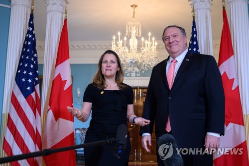 Top diplomats of U.S., Canada discuss keeping pressure on N.K.