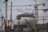 '러 건설' 튀르키예 첫 원전 연료장전식…푸틴 