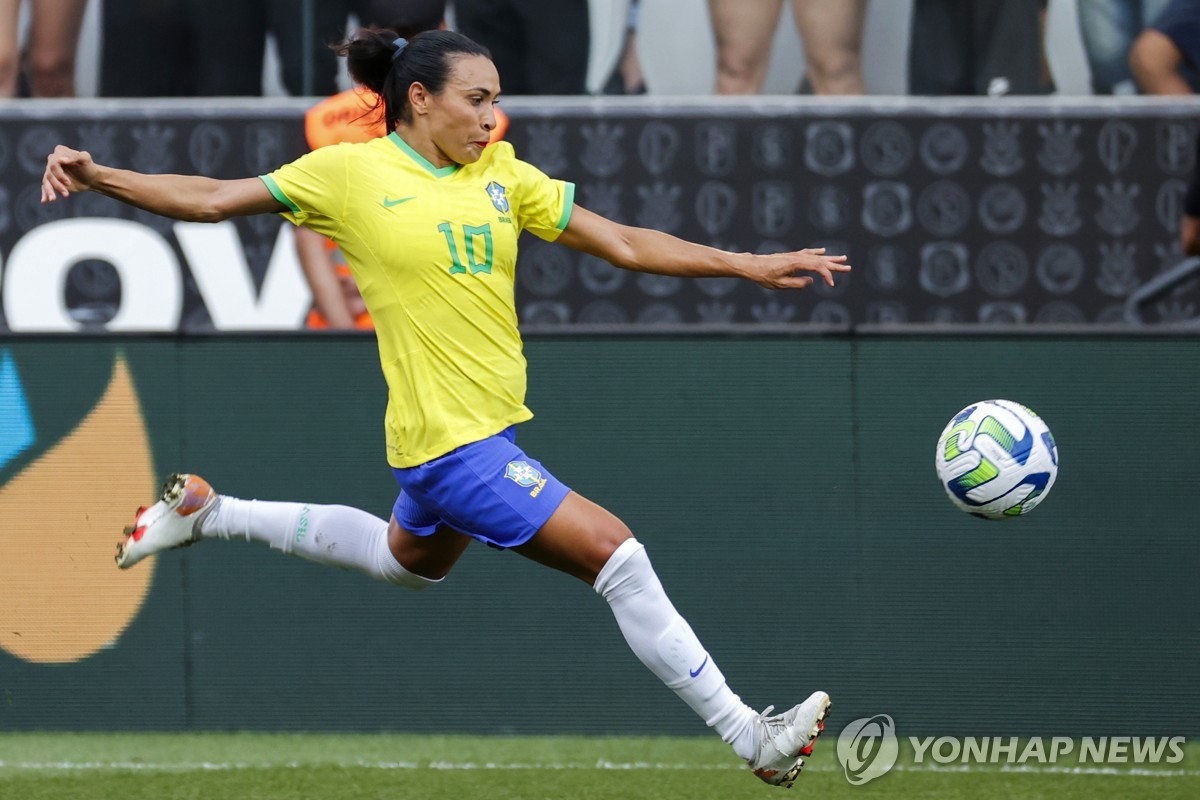 브라질 여자축구 대표팀의 '리빙 레전드' 마르타