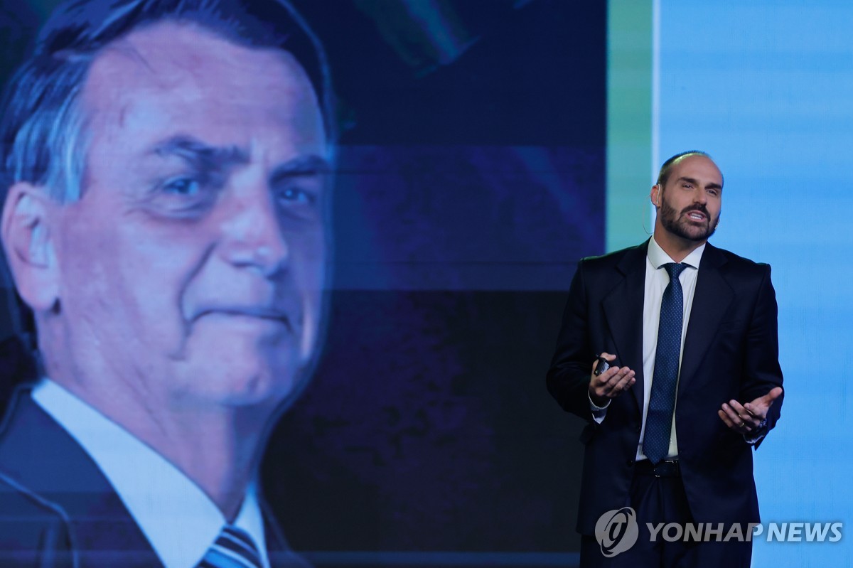 브라질 자이르 보우소나루 전 대통령 아들인 에두아르두 보우소나루