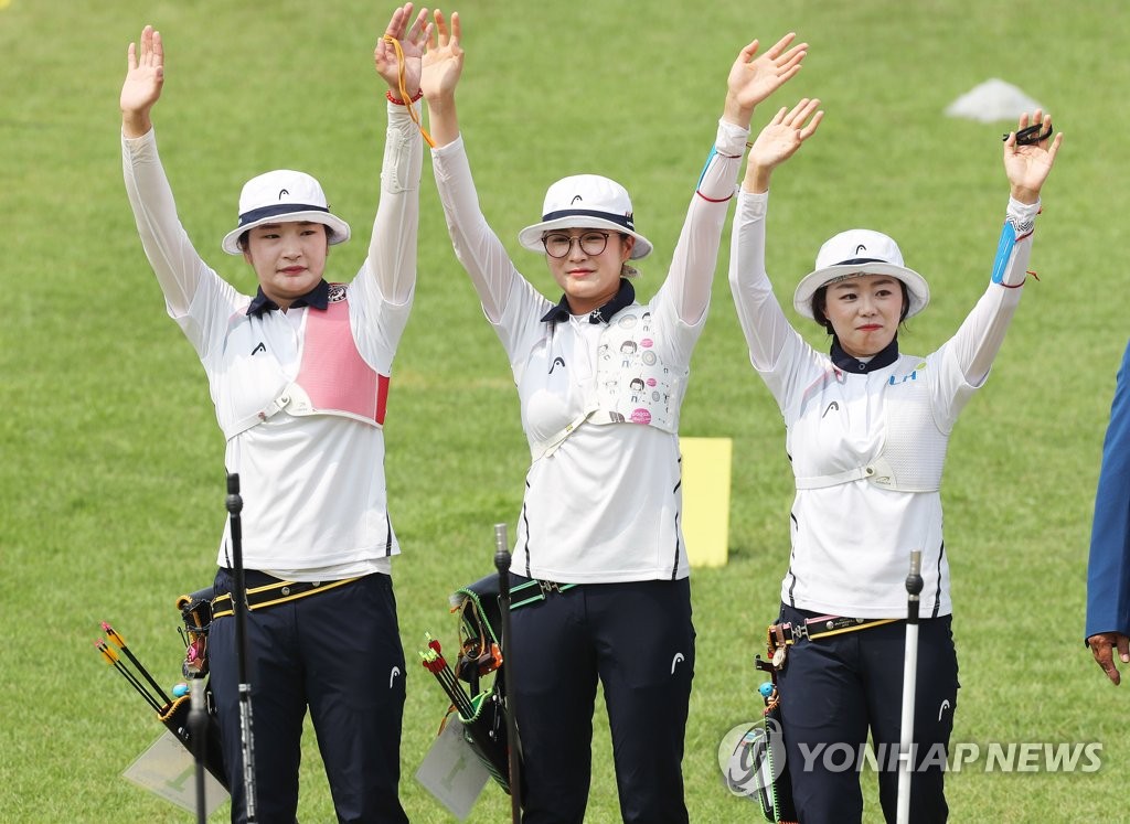 アーチェリー女子リカーブ団体　韓国が６連覇＝アジア大会