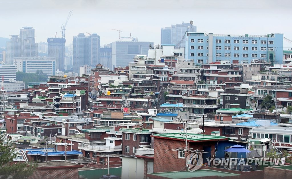 서울 시내 주택 밀집지역