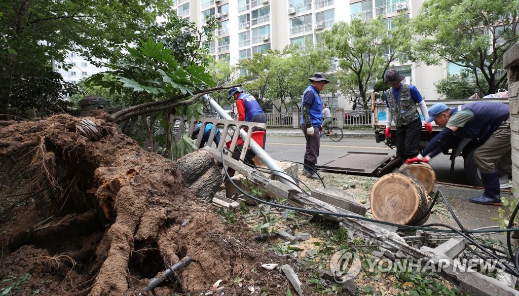 (3rd LD) S. Korea working to recover from Typhoon Tapah damage