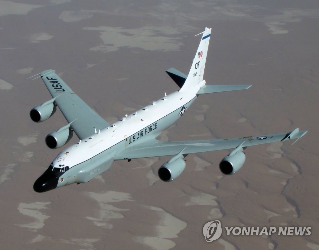 米偵察機が韓国上空を飛行　北朝鮮の飛翔体発射に警告か