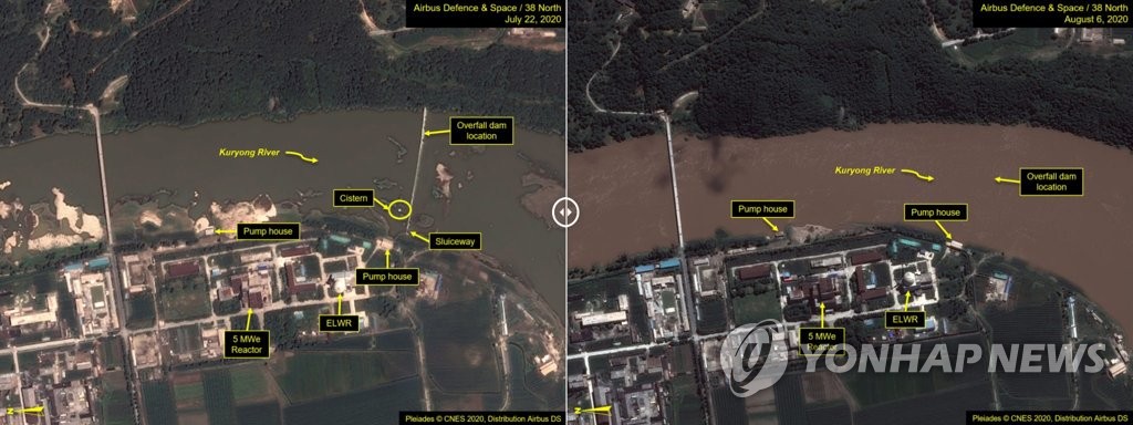 38노스 "북한 영변 구룡강 범람…핵시설 손상 가능성"