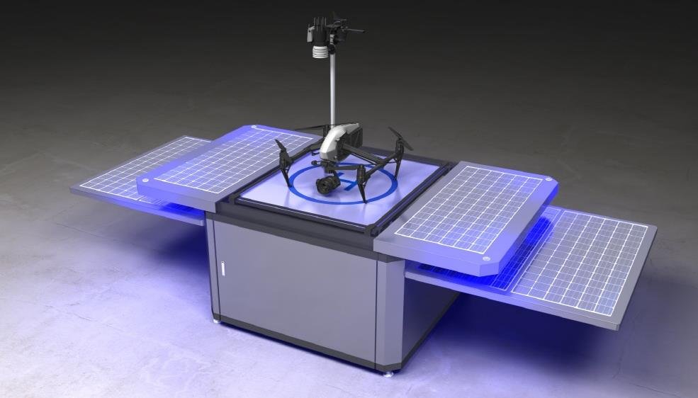 This photo provided by Hancom Group on Sept. 9, 2020, shows InSpace's droneSAT system. (PHOTO NOT FOR SALE) (Yonhap)