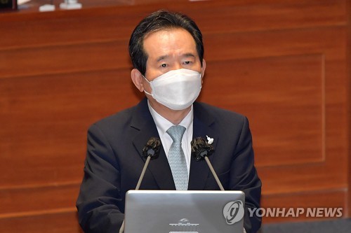 丁世均首相（資料写真）＝（聯合ニュース）