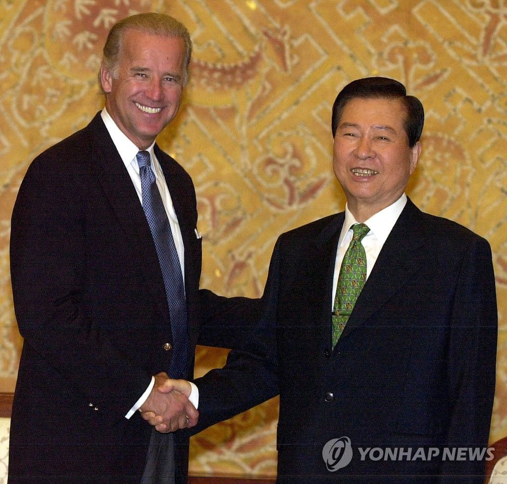 2001년 한국 찾았던 조 바이든 미국 대통령 당선인