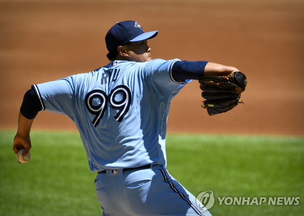 7이닝 호투하고도 시즌 첫 패 기록한 토론토 류현진